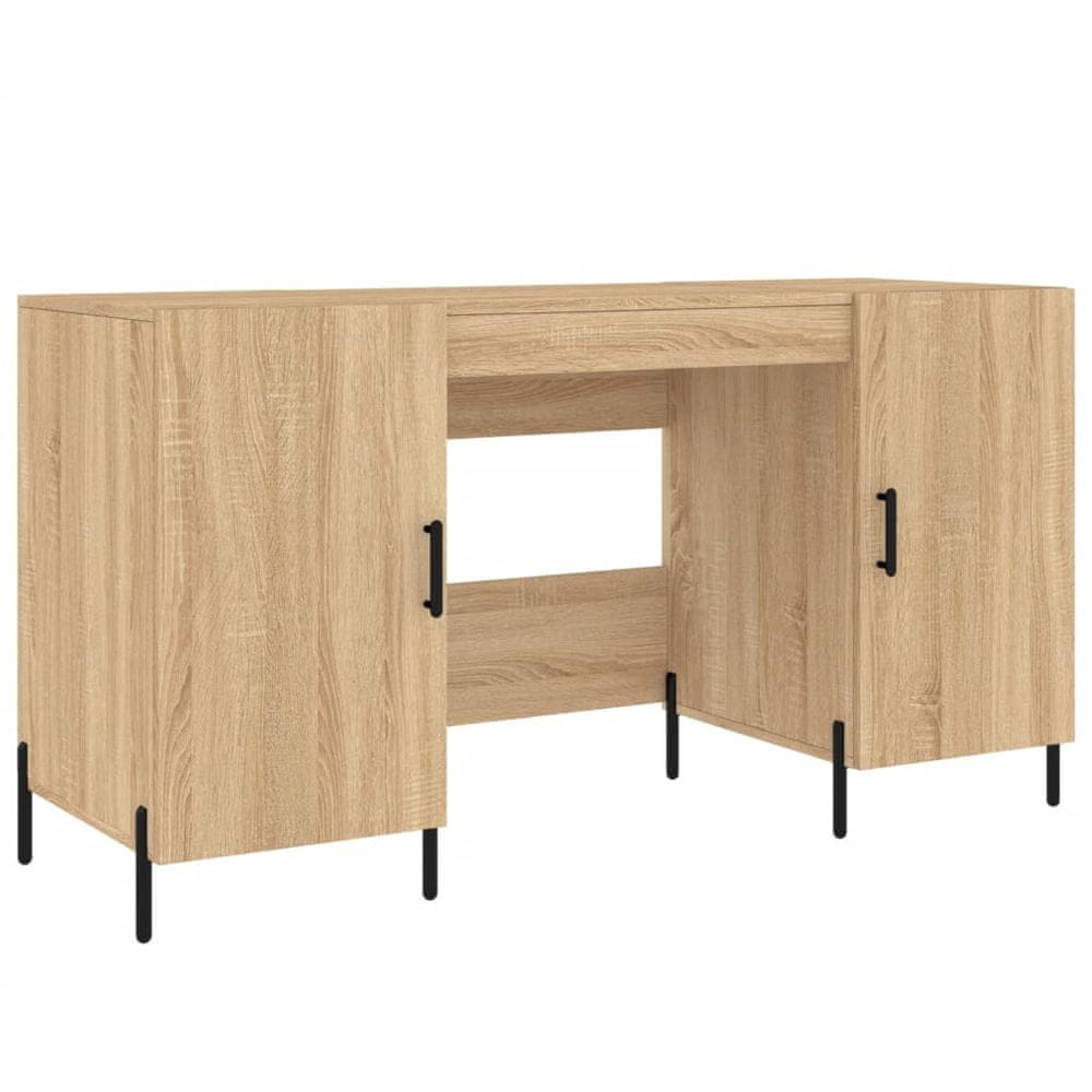 Vidaxl Stôl dub somoma 140x50x75 cm kompozitné drevo